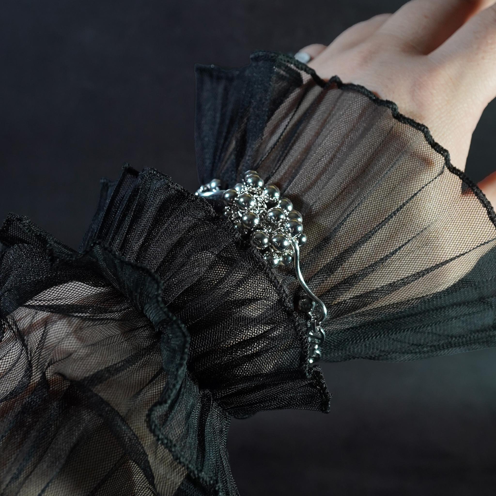 シルバーボールが手元を豪奢に見せるブレスレット 長さ変更可 #10306101