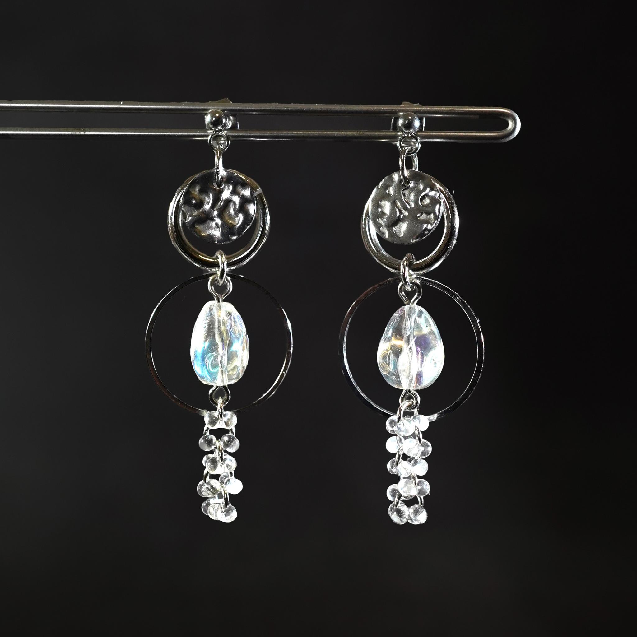 挑発的な女性のための輝くガラスが美しいピアス・イヤリング #10313100